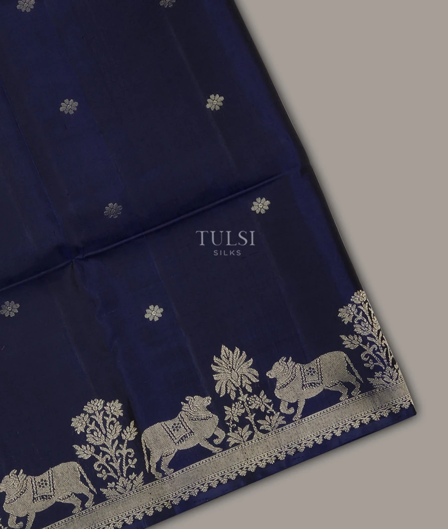 Blue Soft Silk Saree T694459-image