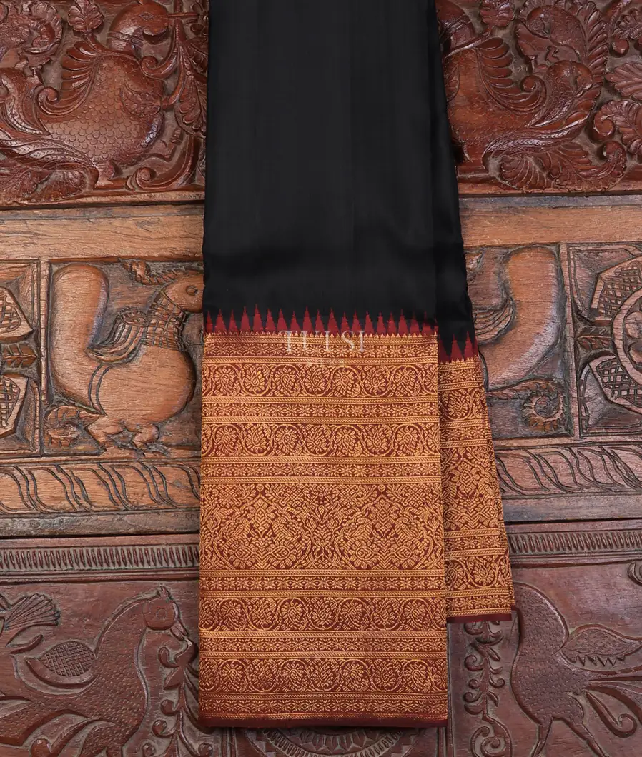 Black Kanjivaram Silk Saree T688974-image