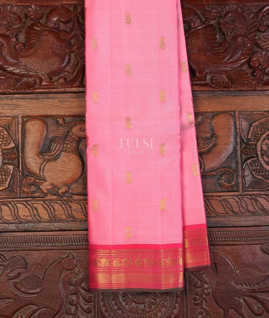 Pink Kanjivaram Silk Sare T697308-image