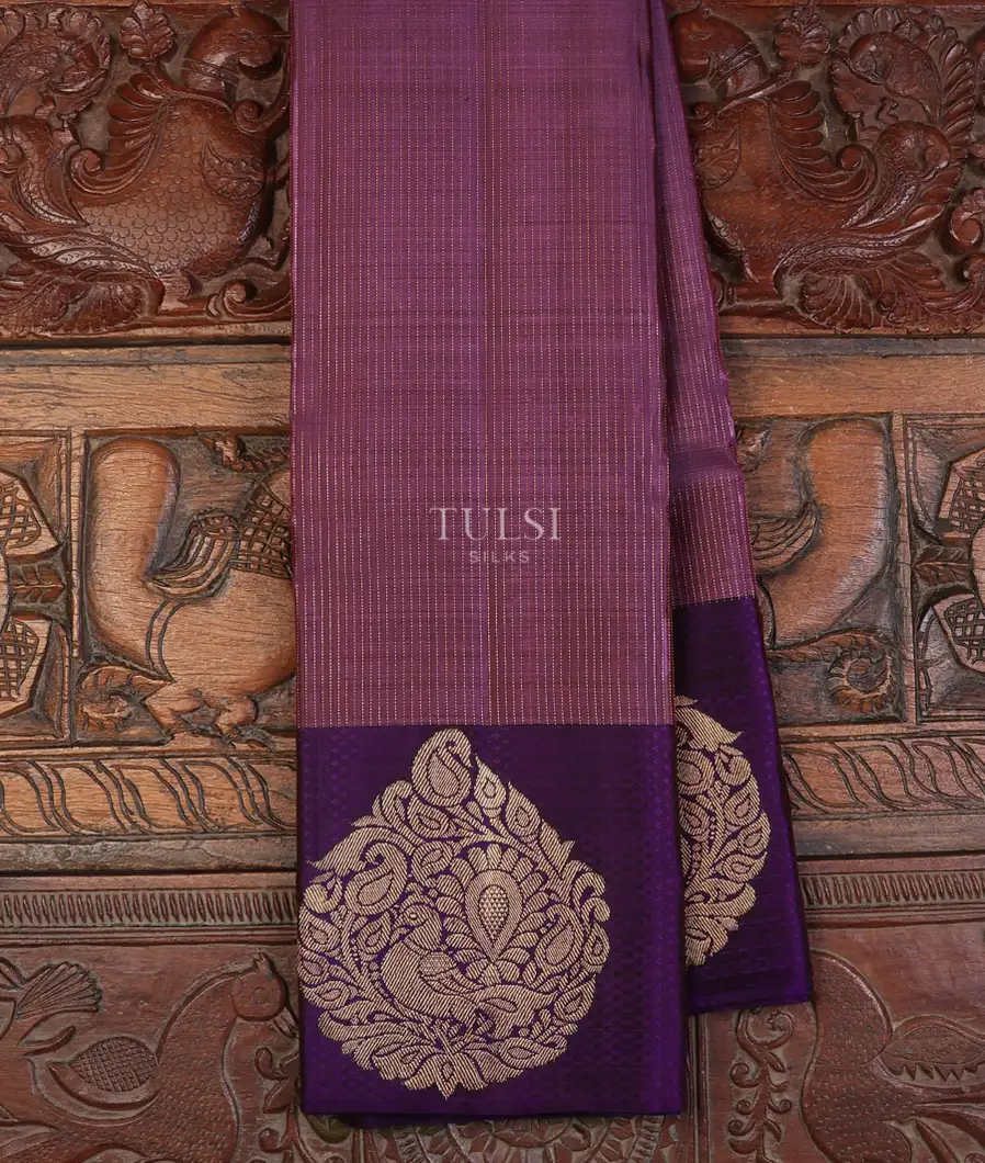 Mauve Pink Kanjivaram Silk Saree T698078-image