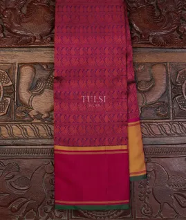 Burgundy Kanjivaram Silk Saree T572520-1-image
