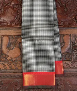 Black and White Kanjivaram Silk Saree T670794-image