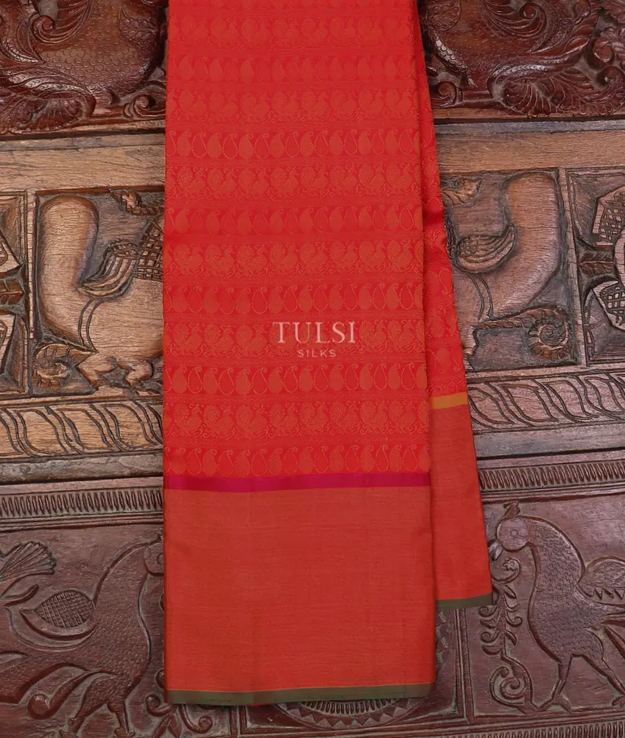Red Kanjivaram Silk Saree T465156-1-image