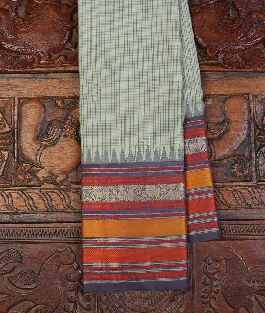 Grey Kanjivaram Silk Sare T678494-image