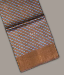 Brown Tussar Printed Saree T697808-image