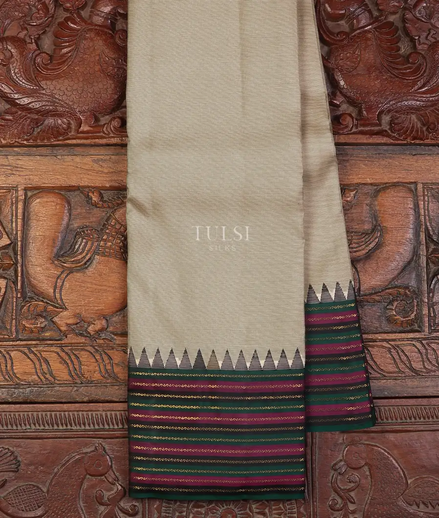 Light Grey Kanjivaram Silk Saree T700314-image