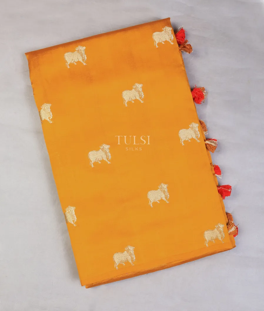 Yellow Chaniya Silk Saree T695032-image