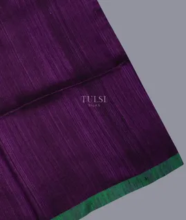 Purple Handwoven Tussar Saree T698654-image