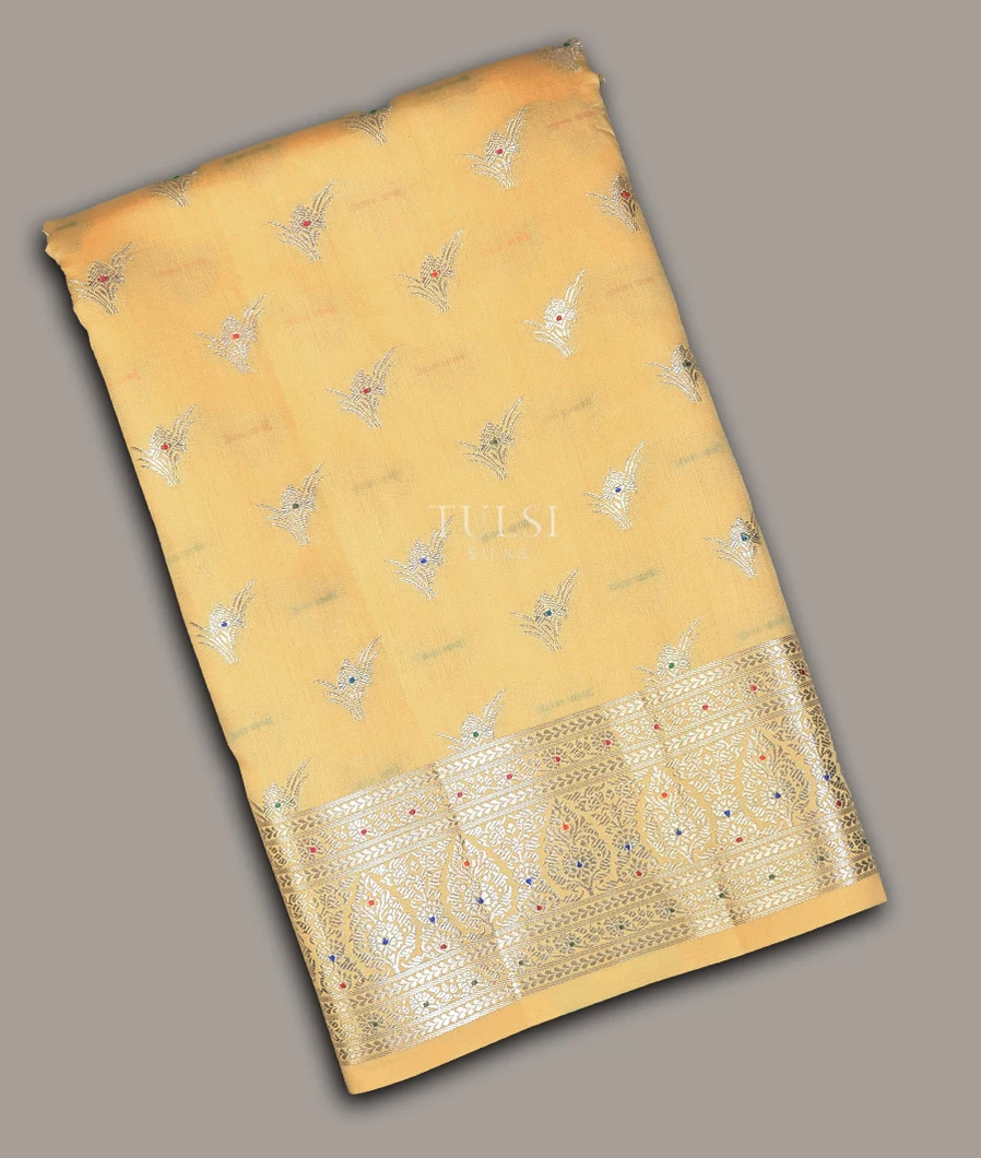 Yellow Chaniya Silk Saree T689479-image