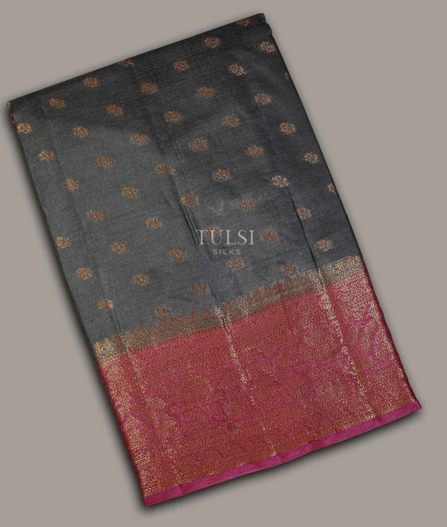 Grey Chaniya Silk Saree T693221-image