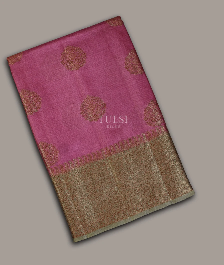 Pink Chaniya Silk Saree T693223-image