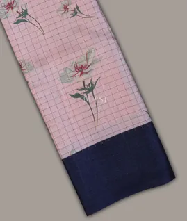 Pink Tussar Printed Saree T691893-image