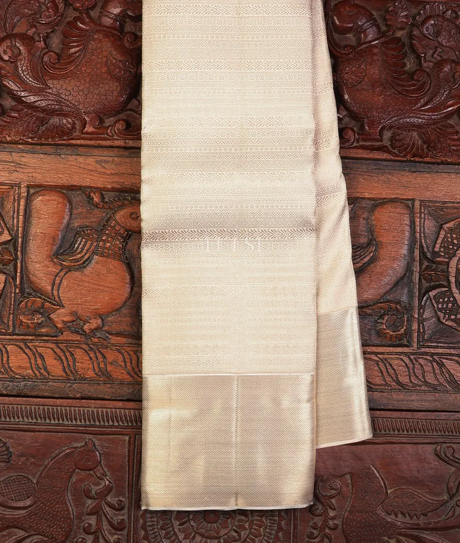 Off-White Kanjivaram Silk Saree T700309-image