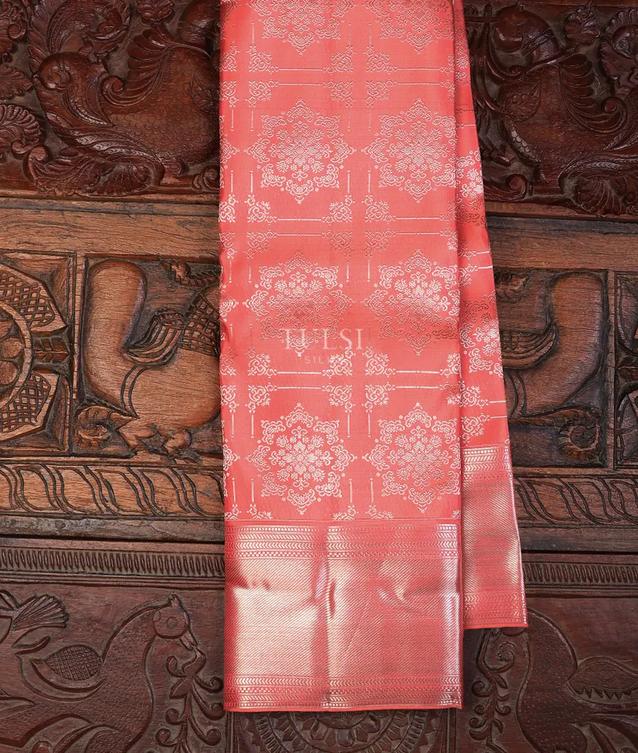 Pinkish Peach Kanjivaram Silk Saree T700295-image