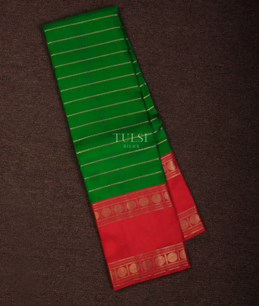 Green Kanjivaram Silk Saree T550913-image