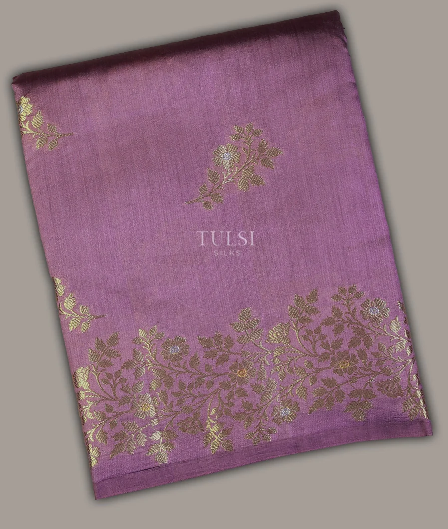 Lavender Chaniya Silk Saree T695433-image