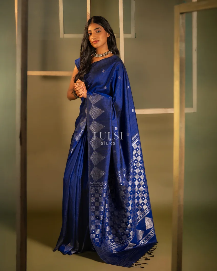 Blue Soft Silk Saree T695880-image