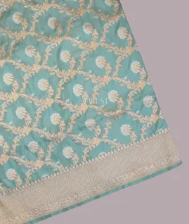 Blue Banaras Silk Saree T686738-image
