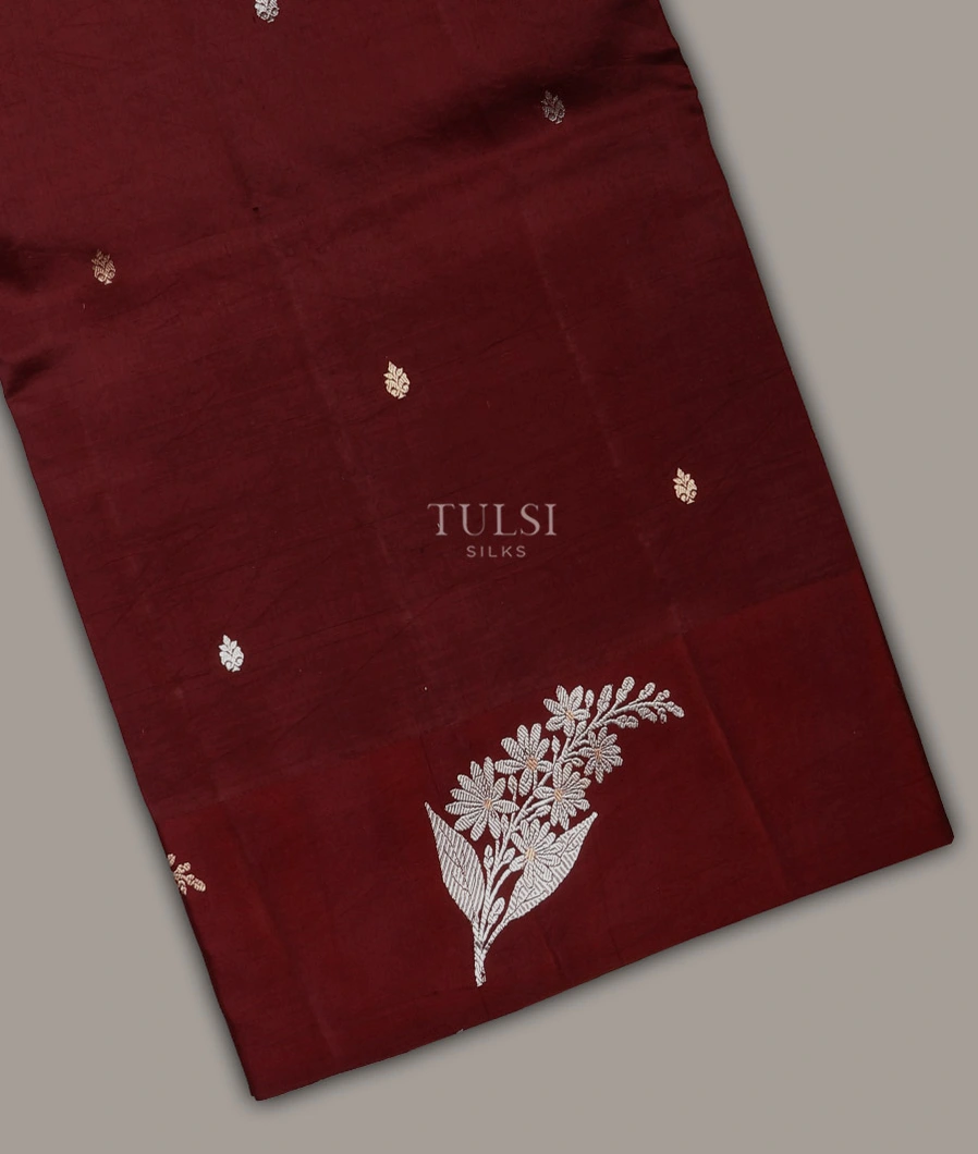 Brown Banaras Silk Saree T689697-image