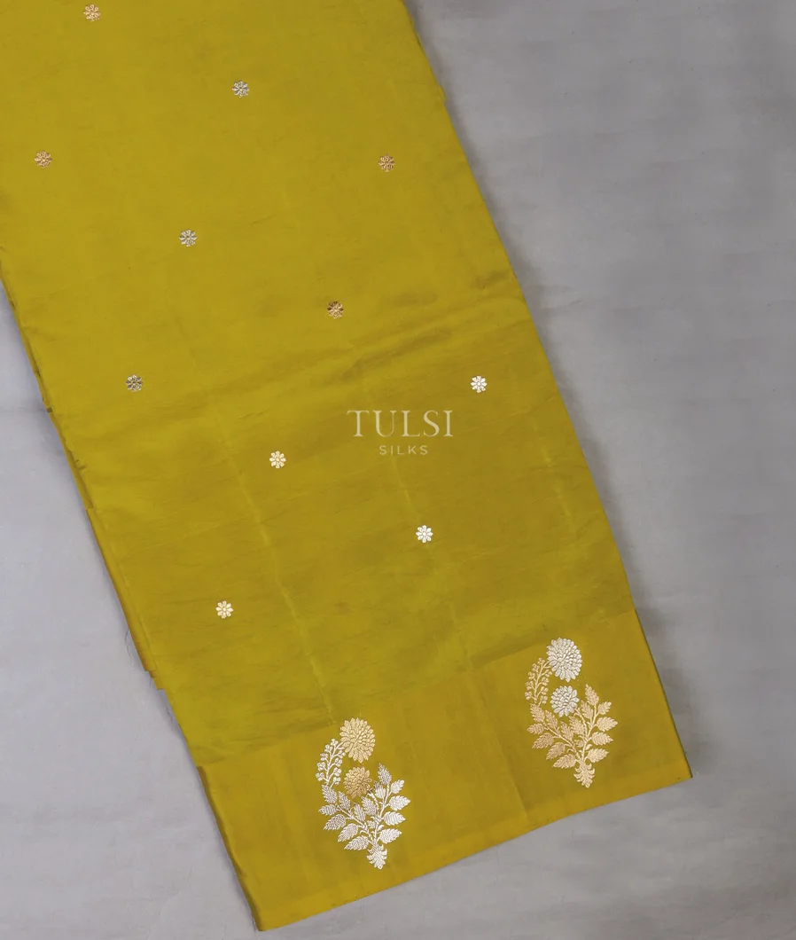 Green Banaras Silk Saree T700079-image