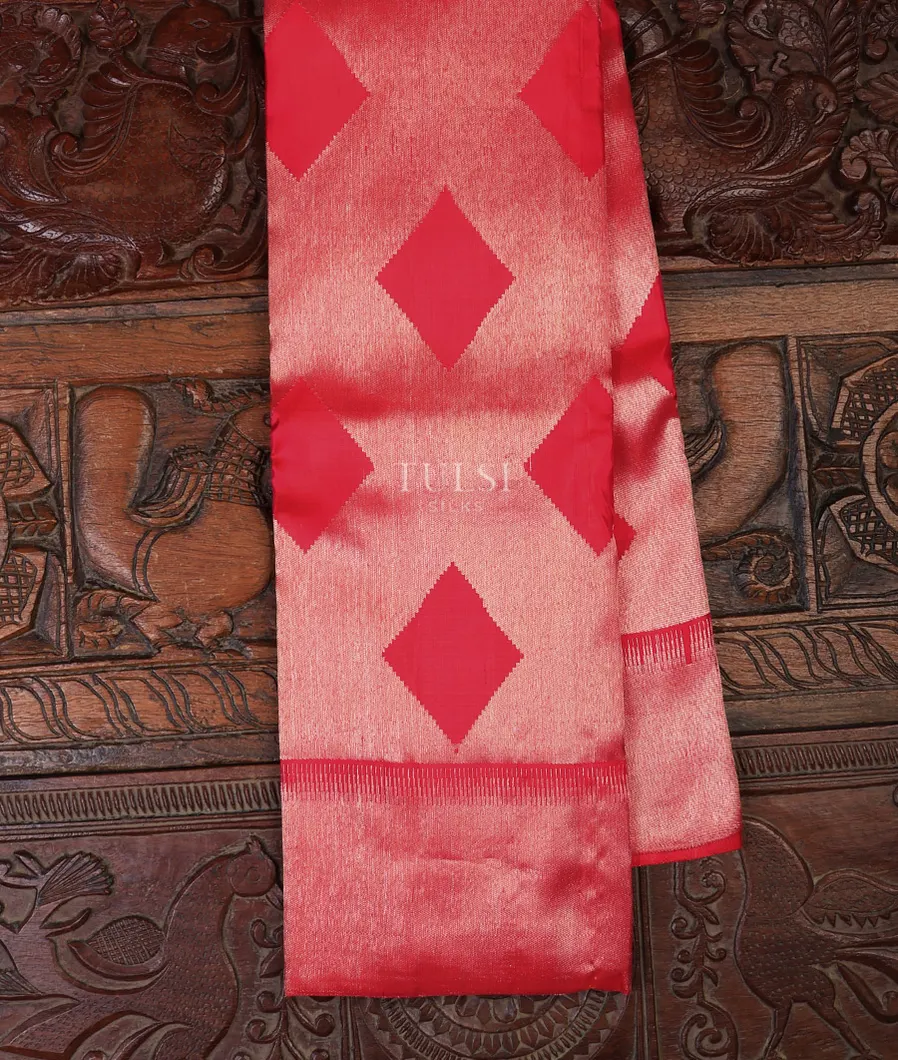 Reddish Pink Kanjivaram Silk Saree T632752-image
