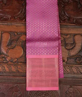 Lavender Pink Kanjivaram Silk Kids Pavadai T636014-image