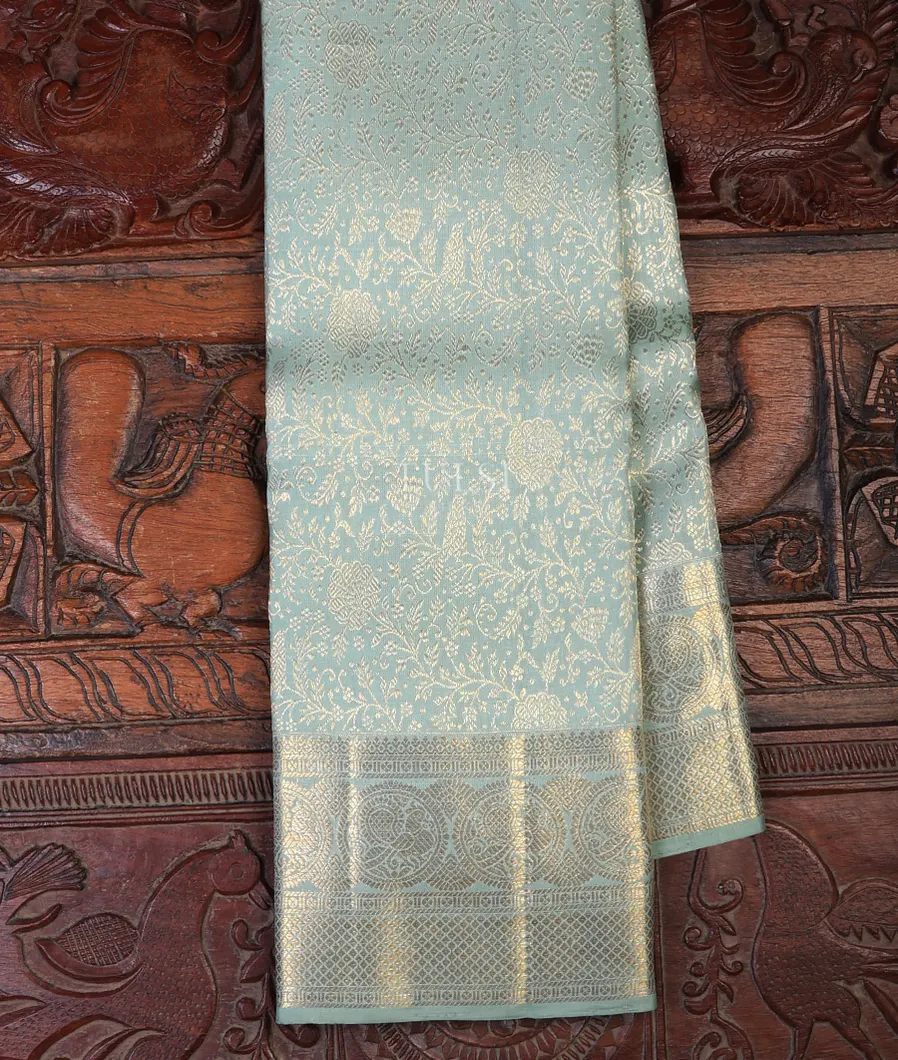 Greyish Blue Kanjivaram Silk Saree T686070-image