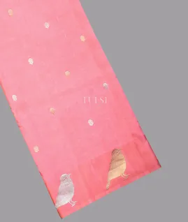 Pink Banaras Silk Saree T678129-image