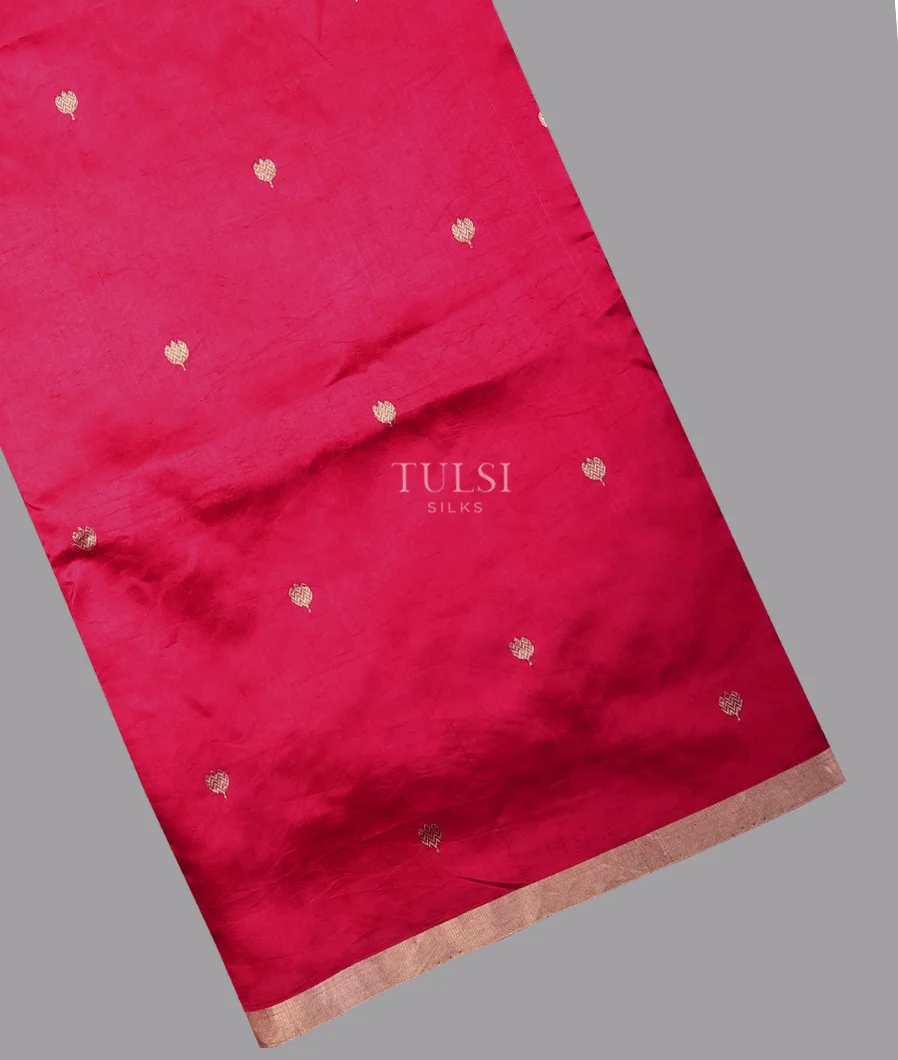 Rani Pink Banaras Silk Saree T702593-image