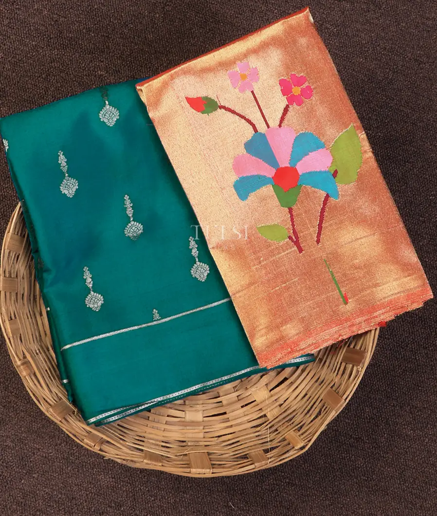 Blue Mysore Crepe Silk Saree T702671-image