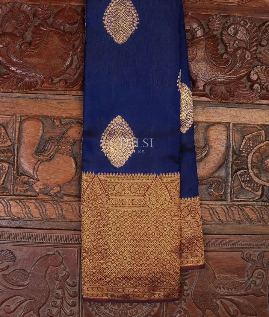 Blue Kanjivaram Silk Saree T658499-image