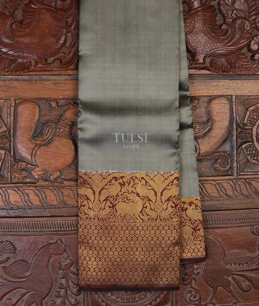 Grey Kanjivaram Silk Saree T635854-image