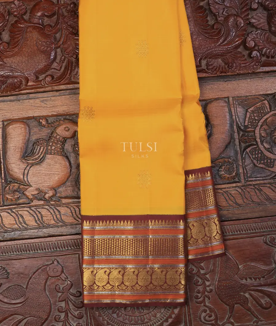 Yellow Kanjivaram Silk Saree T702700-image