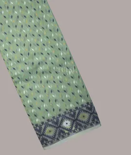 Green Dhakai Cotton Saree T690393-image