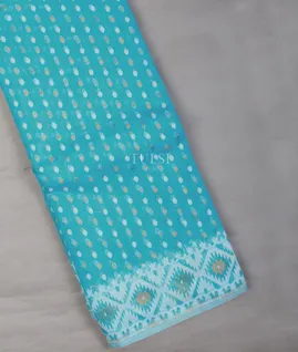 Blue Dhakai Cotton Saree T621992-image