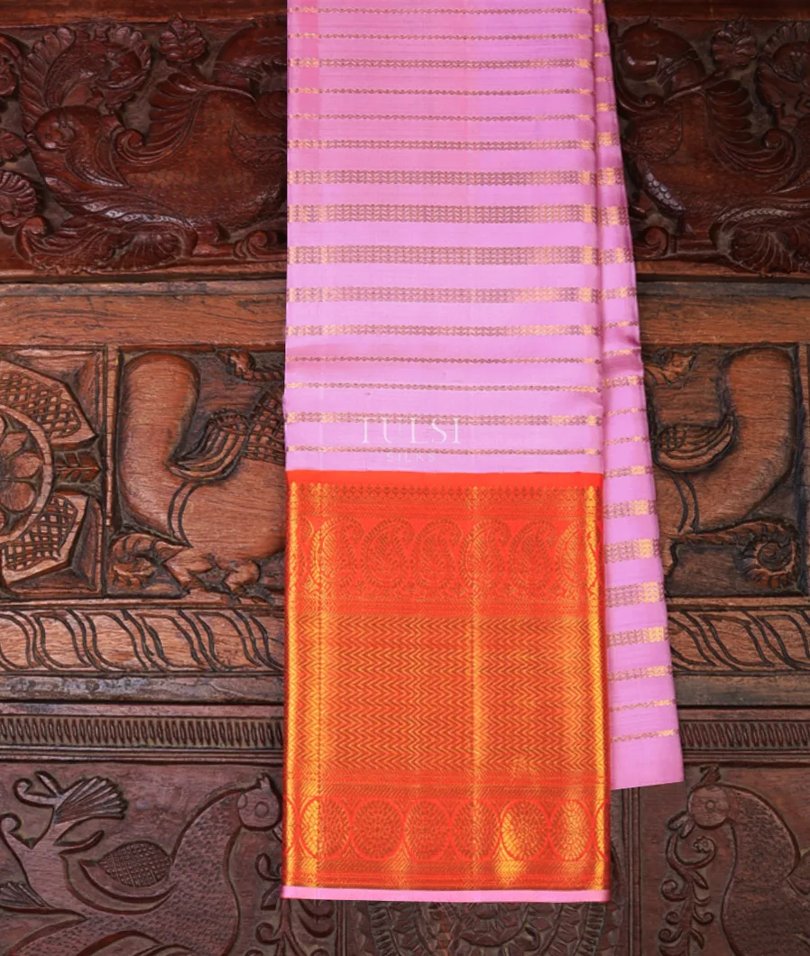 Lavender Kanjivaram Silk Pavadai T599831-1-image