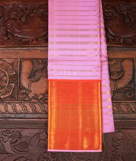 Lavender Kanjivaram Silk Pavadai T599831-1-image