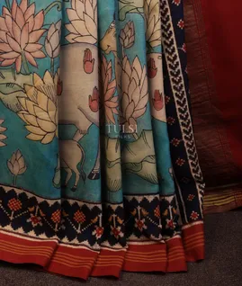 blue-patan-patola-silk-saree-with-pen-kalamkari-t565943-1-without-blouse-t565943-1-f