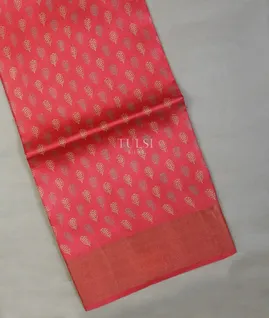 Reddish Pink Tussar Printed Saree T697806-image