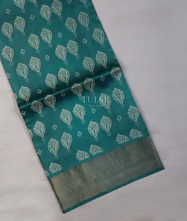 Blue Tussar Printed Saree T697788-image