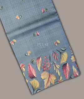 Blue Tussar Printed Saree T702985-image