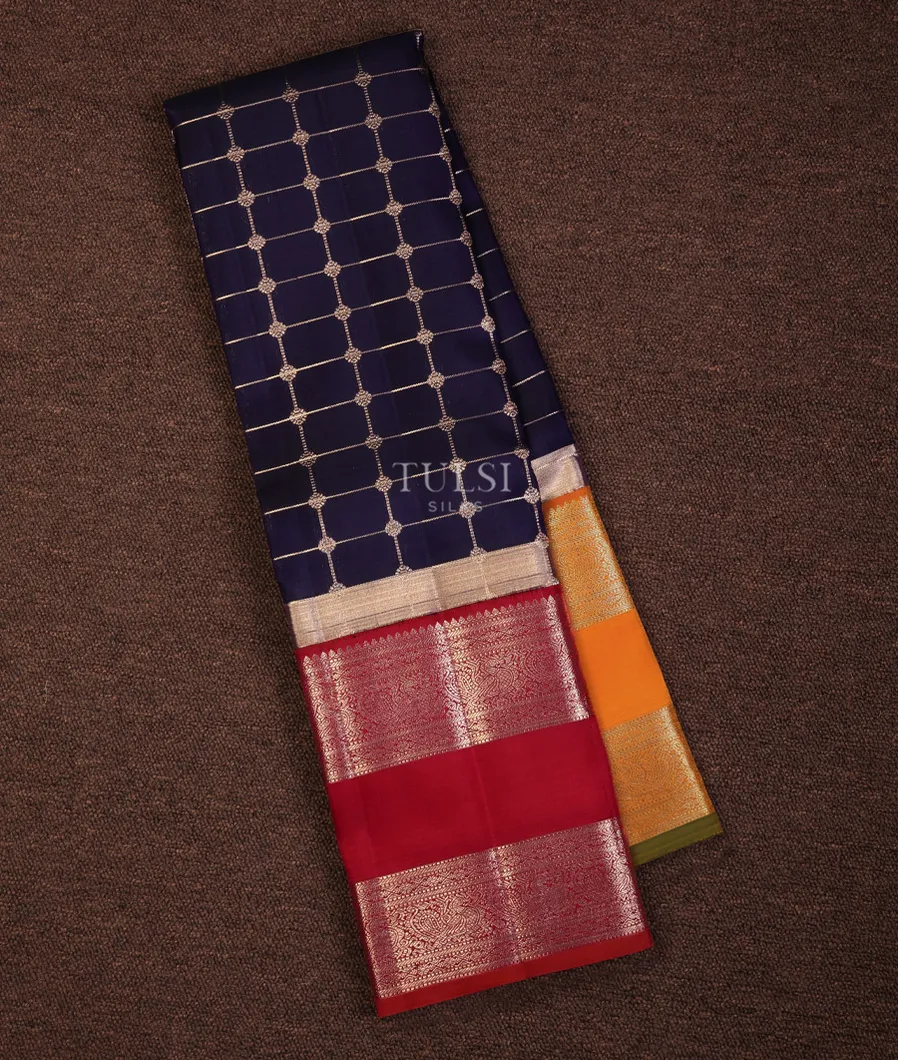 Blue Kanjivaram Silk Saree T702314-image