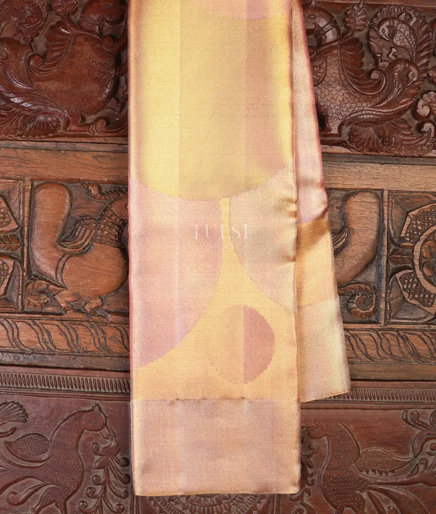 Pink and Gold Tissue Kanjivaram Silk Saree T703492-image