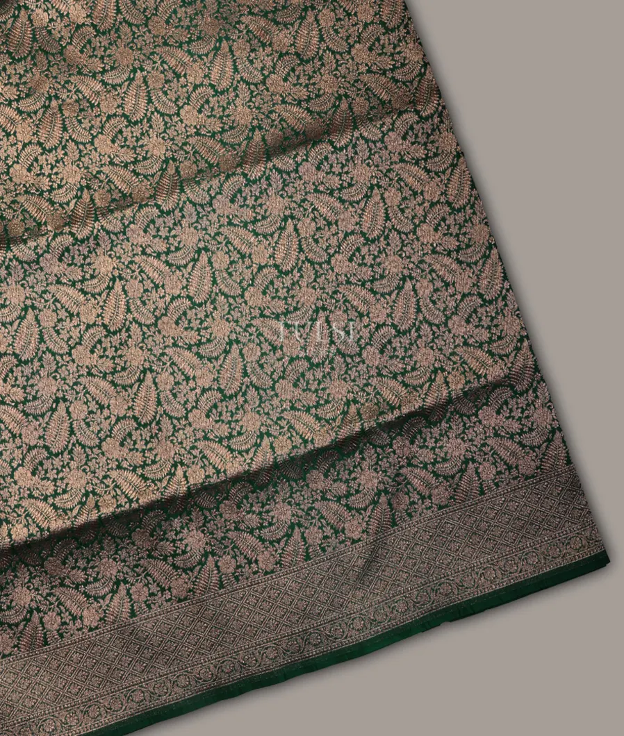 Green Banaras Silk Saree T708102-image
