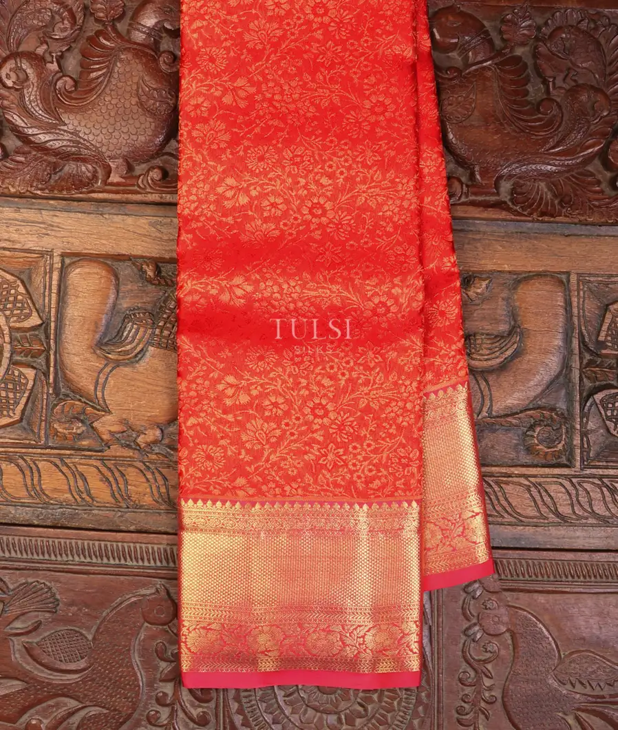 Red Soft Silk Saree T697866-image