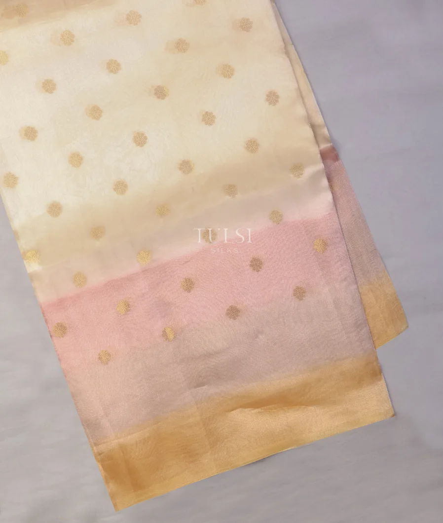 Off-White Banaras Tissue Organza Saree T708423-image
