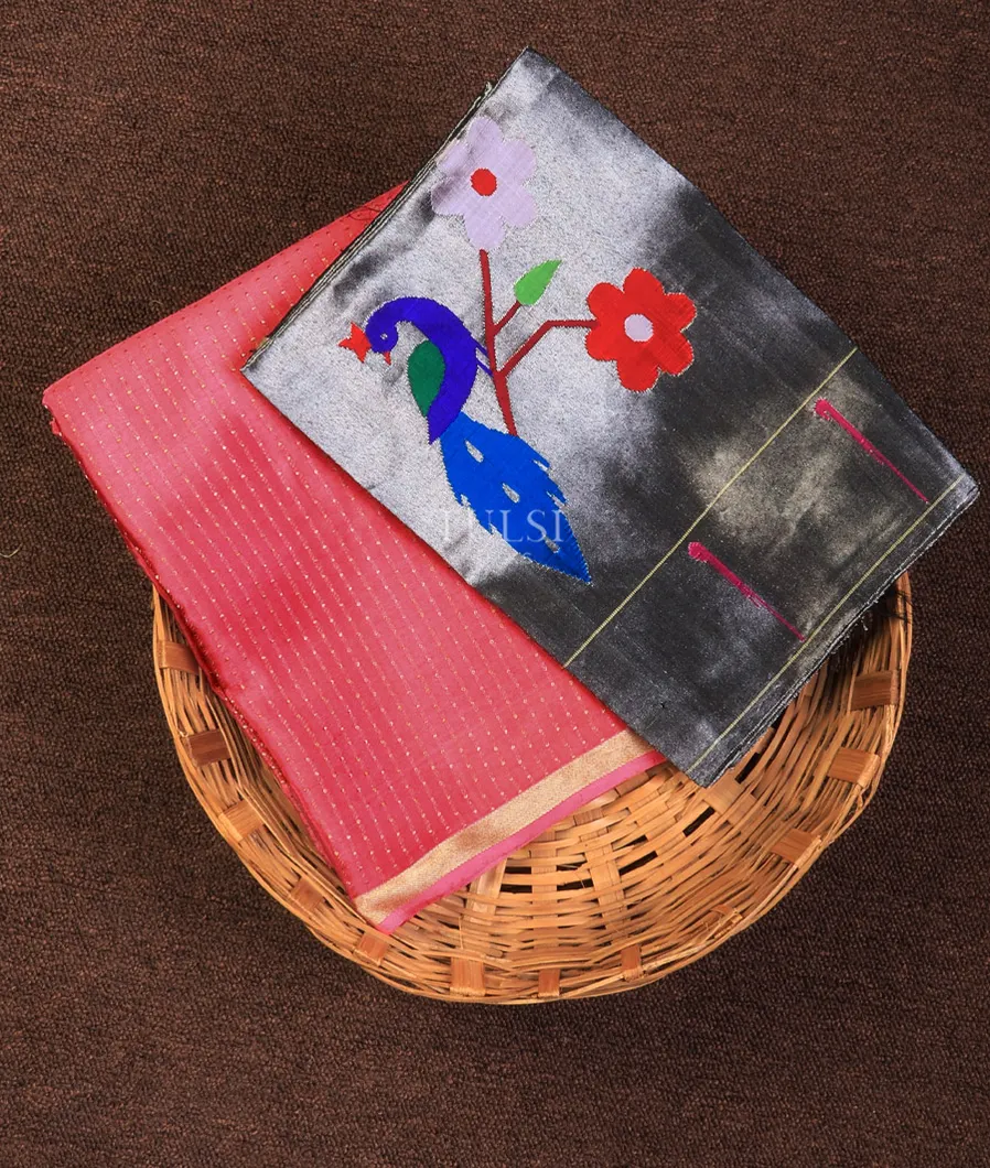Pink Mysore Silk Saree T704261-image