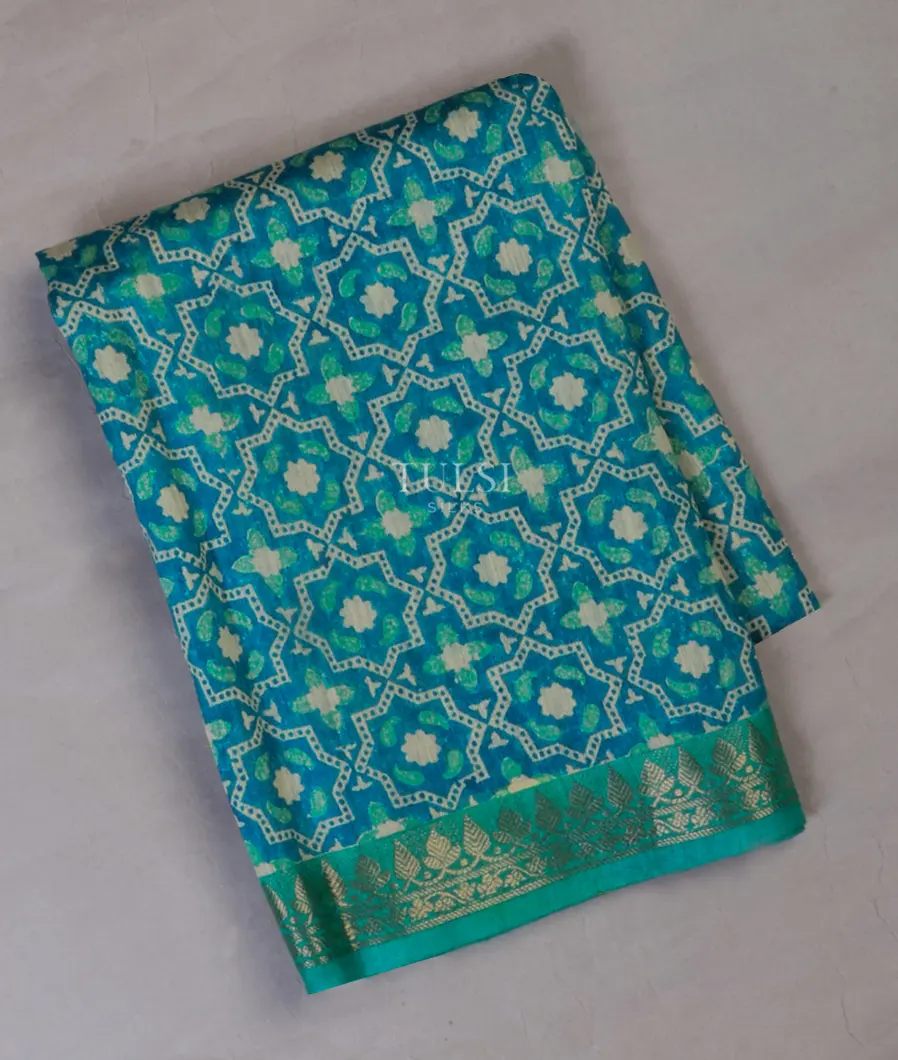 Blue Tussar Blouse T695080-image