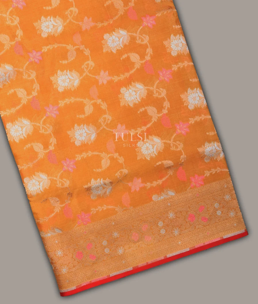 Yellow Tissue Banaras Silk Saree T708108-image