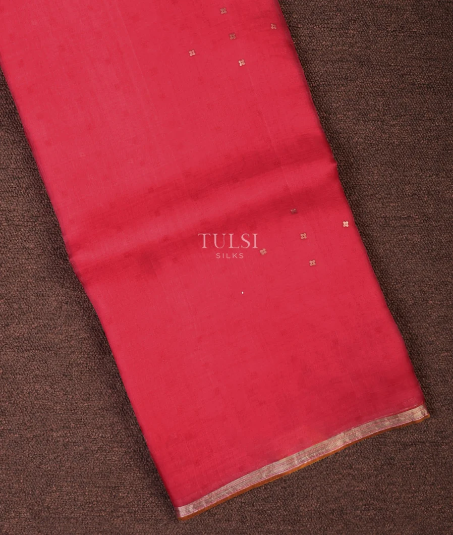 Magenta Woven Organza Saree T709127-image